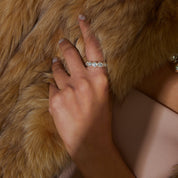 Bague Bombée Pavé