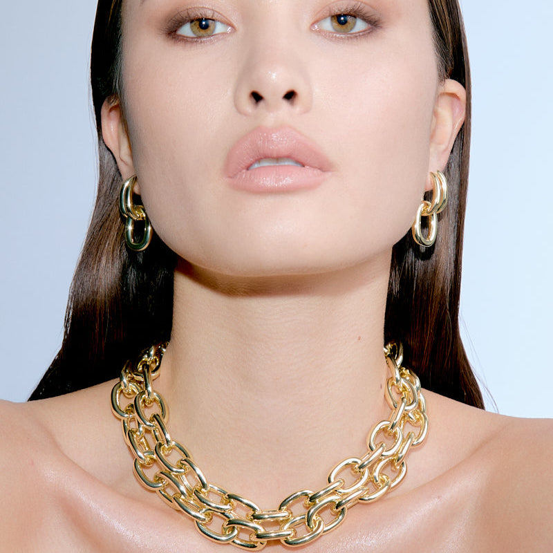 Collier Maillon Ovale