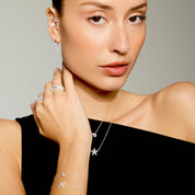Boutons d'Oreilles Rond Solitaire