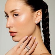 Boutons d'Oreilles Fleur Solitaire