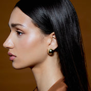 Mini Puffy Dome Stud Earrings