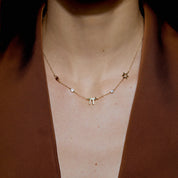 Dainty Star of David & Chai Necklace