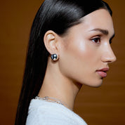 Mini Puffy Dome Stud Earrings