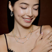 Baguette-Cut Multi Bezel Necklace