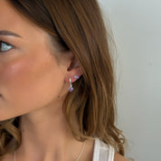 Birthstone Studs Amethyst