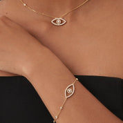 Evil Eye Pavé Bracelet