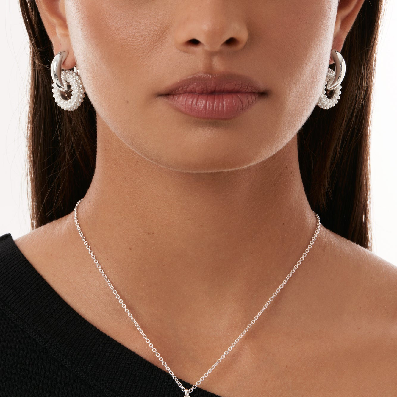 Pearl Pavé Convertible Huggies
