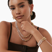Bracelet Maximaliste Rolo Pavé
