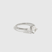 Bague Double Zircon Goutte