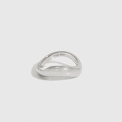 Sterling silver 925 organic ring, shown on a plain background.