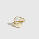 Bague Perle Enveloppante