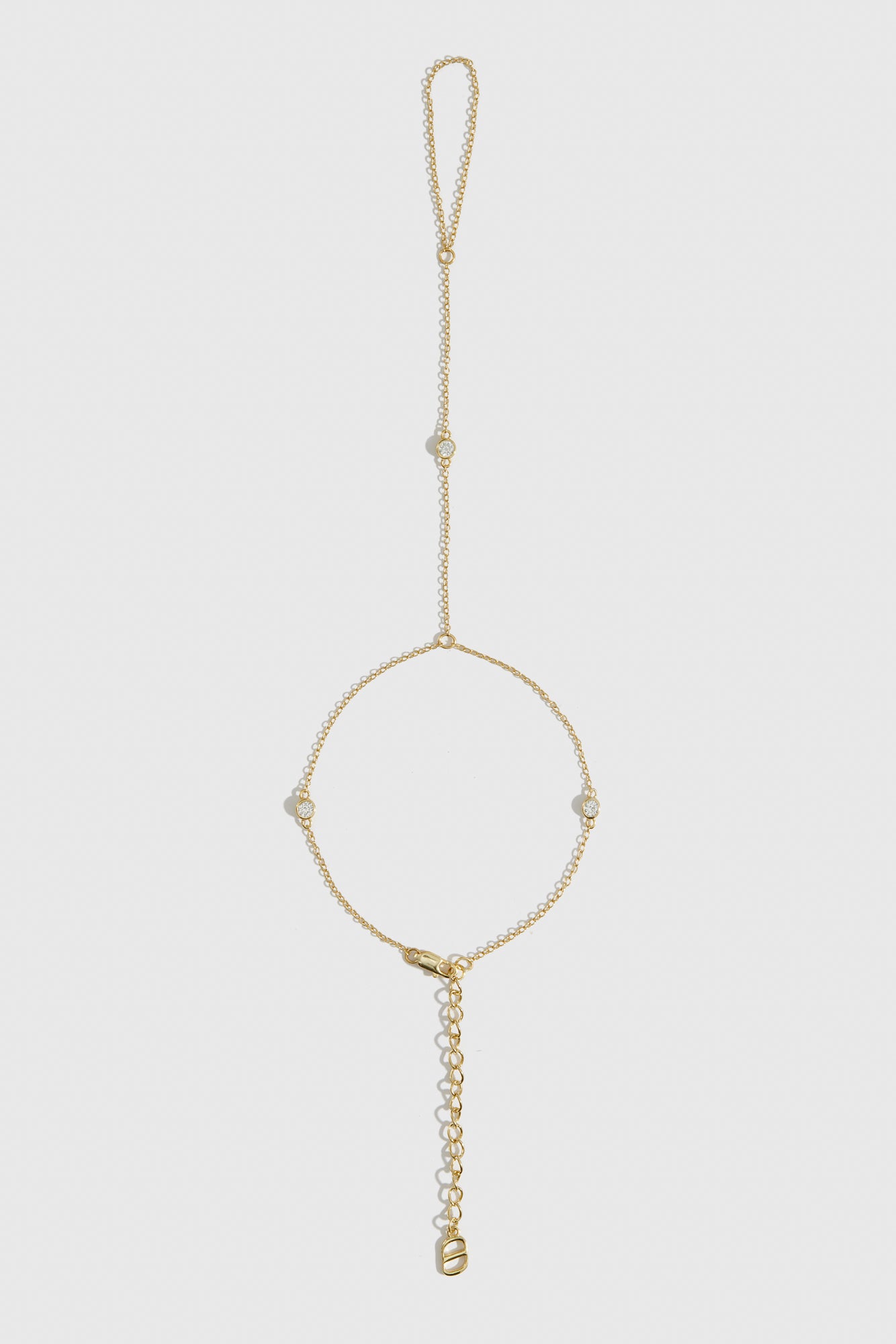 Dainty Round-Cut Hand Chain