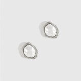 Boutons d'Oreilles Perle Baroque