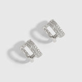 Double Pavé Hoop Earrings
