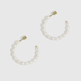 Freshwater Pearl Hoops Earrings
