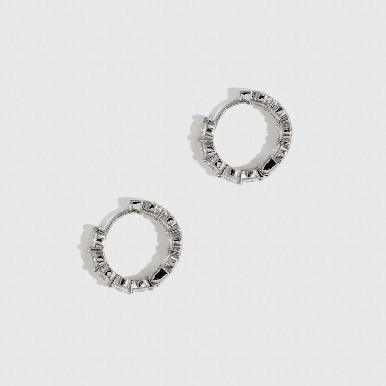Inside-Out Pavé Huggies