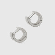Anneaux Huggies Triple Rangée Pavé