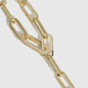 Collier Lariat Maximaliste Maillons Trombone