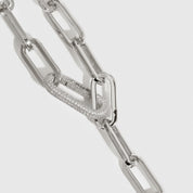 Collier Lariat Maximaliste Maillons Trombone