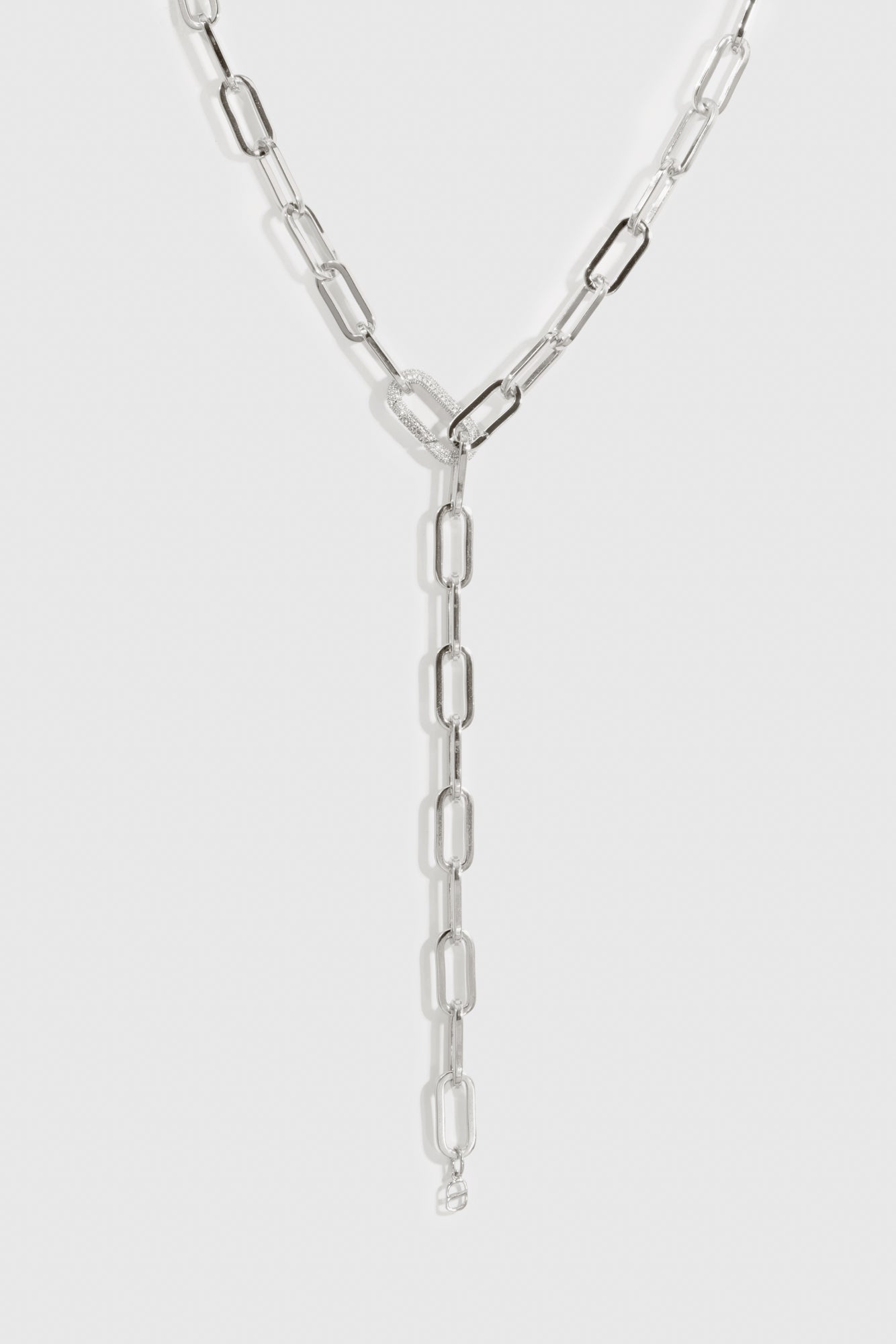 Collier Lariat Maximaliste Maillons Trombone