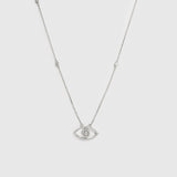 Evil Eye Pavé Necklace