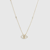 Evil Eye Pavé Necklace