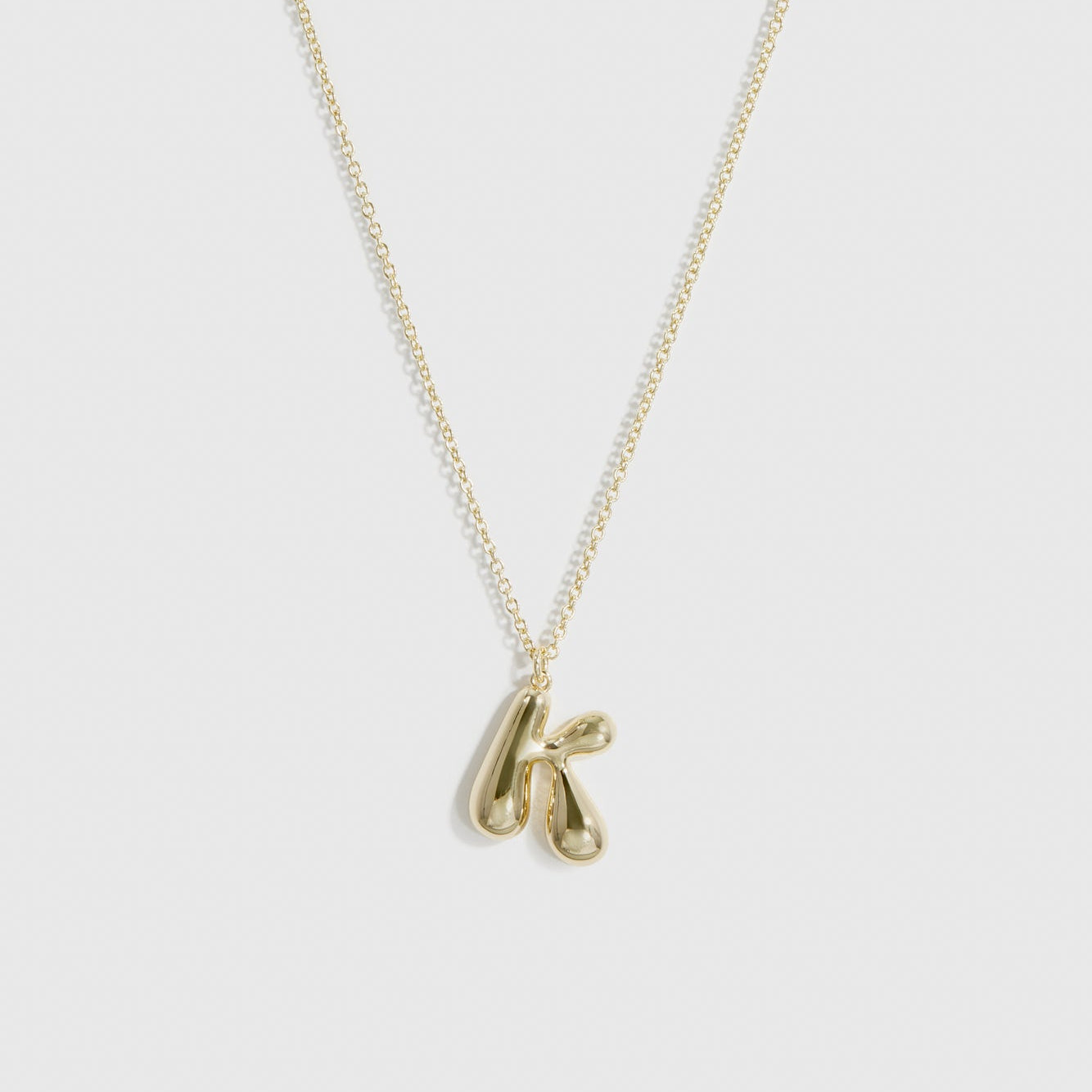 Liquid Bubble Letter Pendant