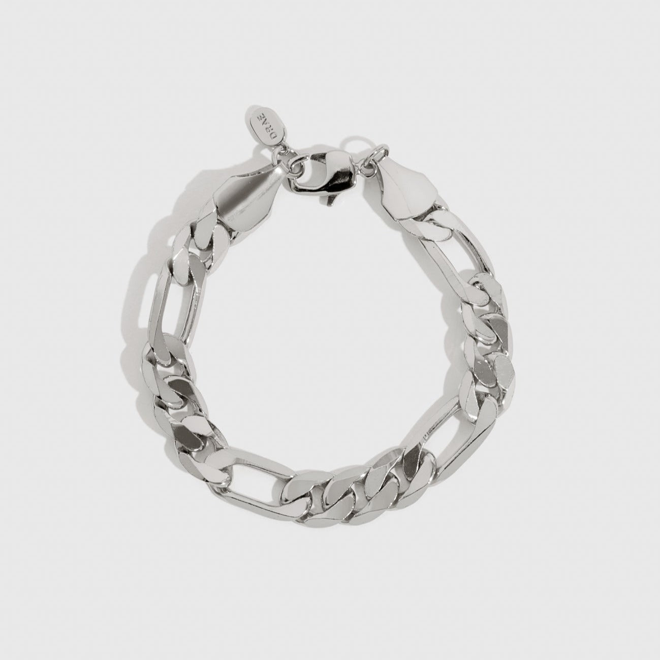 Thick Figaro Bracelet - Silver
