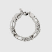 Thick Figaro Bracelet - Silver