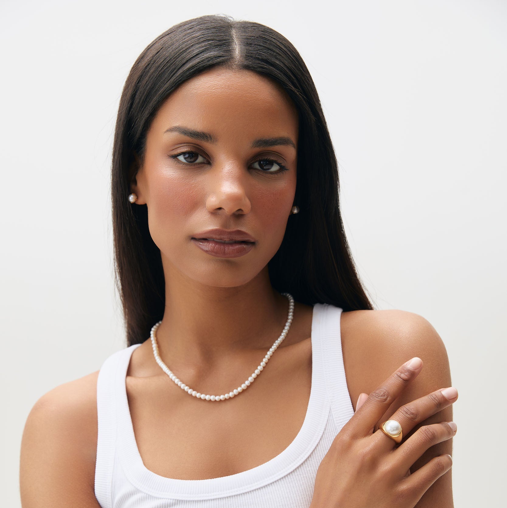 Collier Perles d'Eau Douce Rondes