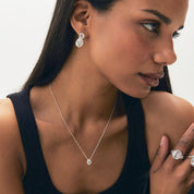 Solitaire Round-Cut Nugget Necklace