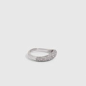 Wavy Band Pavé Ring