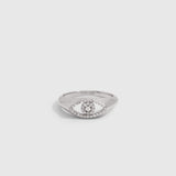 Evil Eye Pavé Ring