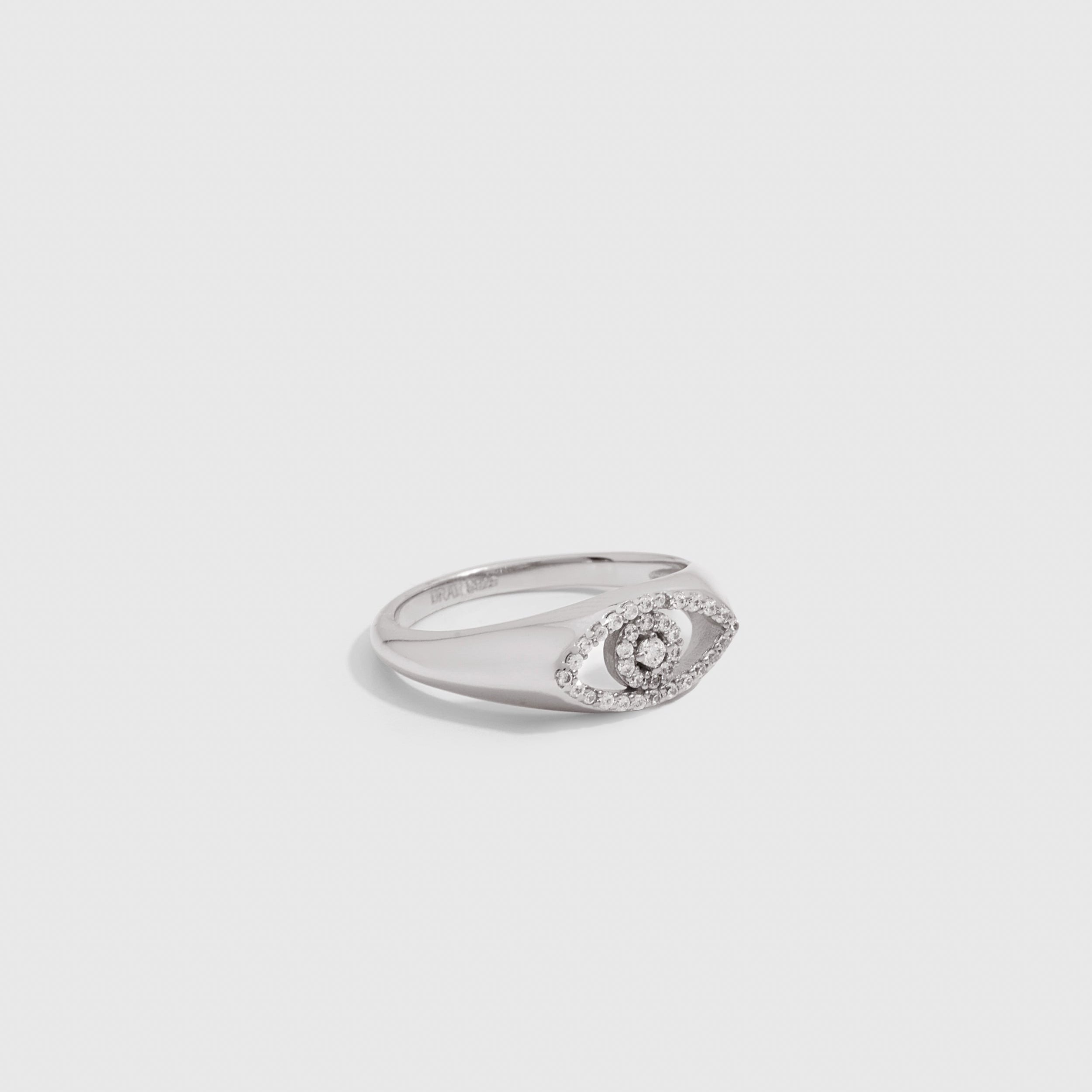 Evil Eye Pavé Ring