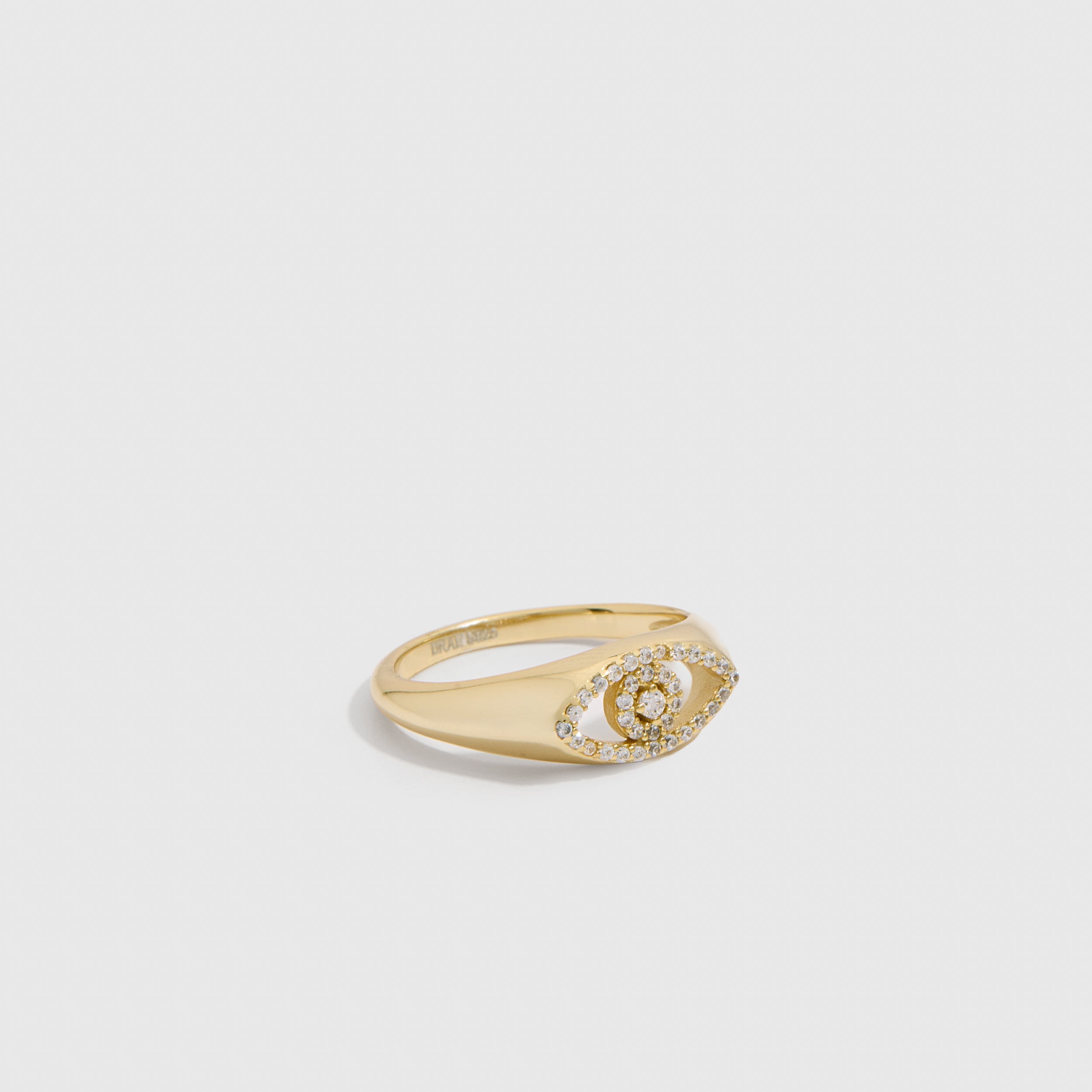 Bague Œil Maléfique Pavée