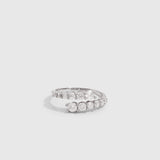 Bague Enveloppante Zircons Dégradés