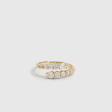 Bague Enveloppante Zircons Dégradés