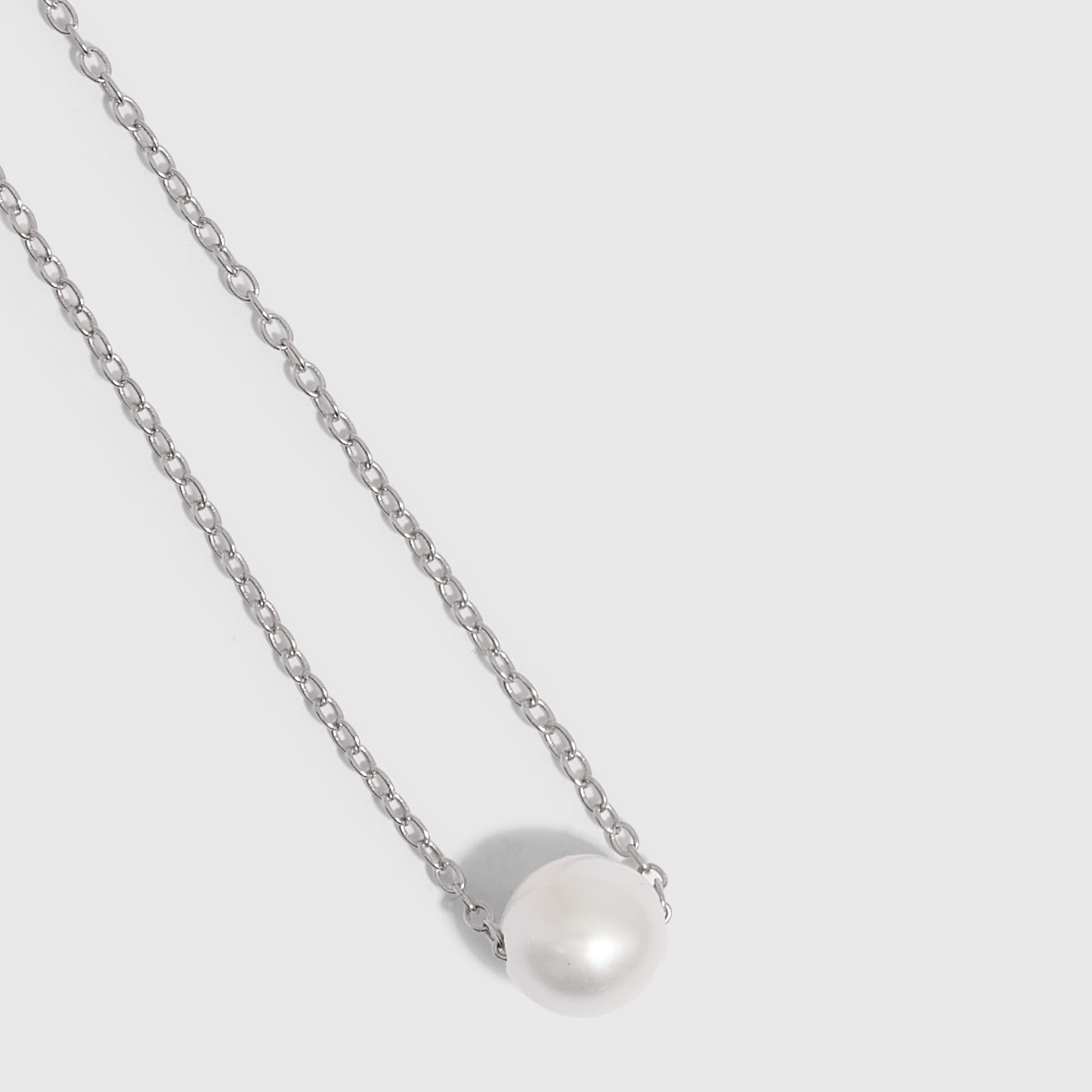 Collier Pendentif Perle Solitaire