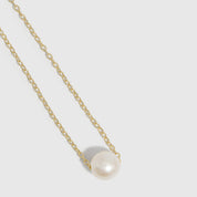 Collier Pendentif Perle Solitaire