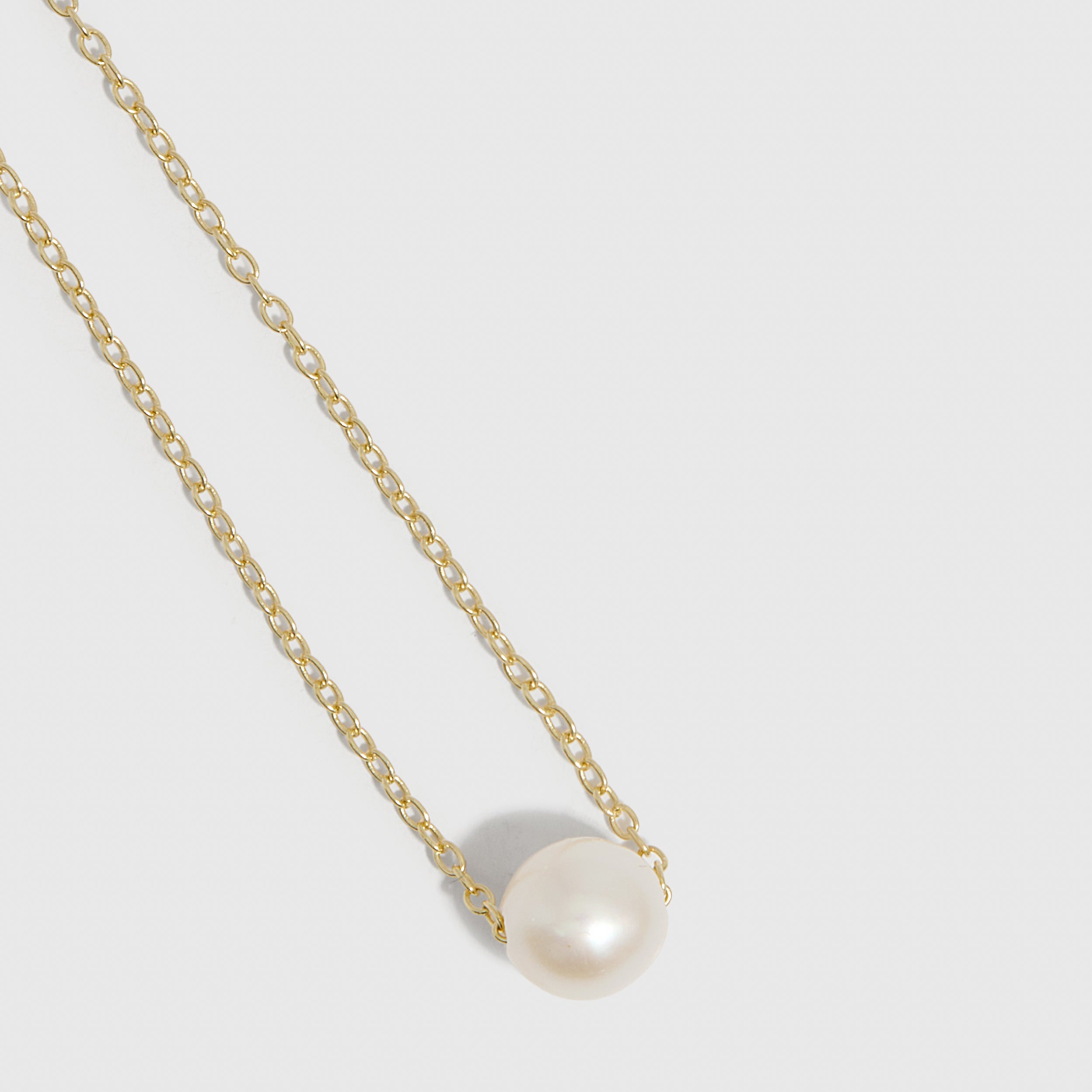 Collier Pendentif Perle Solitaire