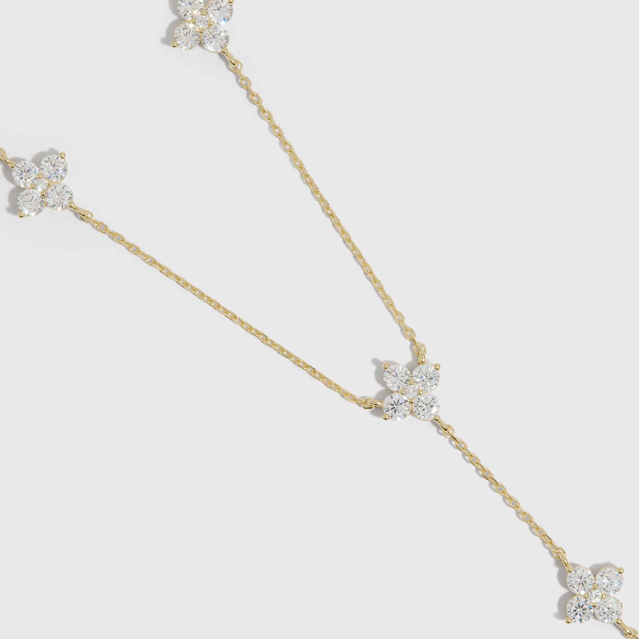 Collier Lariat Multi-Trèfle