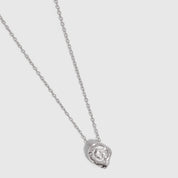 Solitaire Round-Cut Nugget Necklace