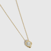 Solitaire Round-Cut Nugget Necklace
