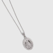Collier Pendentif Vierge Marie Pavé