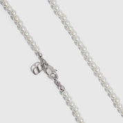 Small Round Glass Pearl Necklace