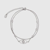 Bracelet de Cheville Œil Maléfique Pavé