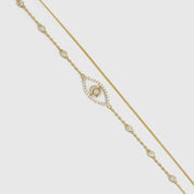 Bracelet de Cheville Œil Maléfique Pavé