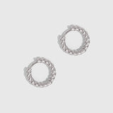Braided Huggie Earrings