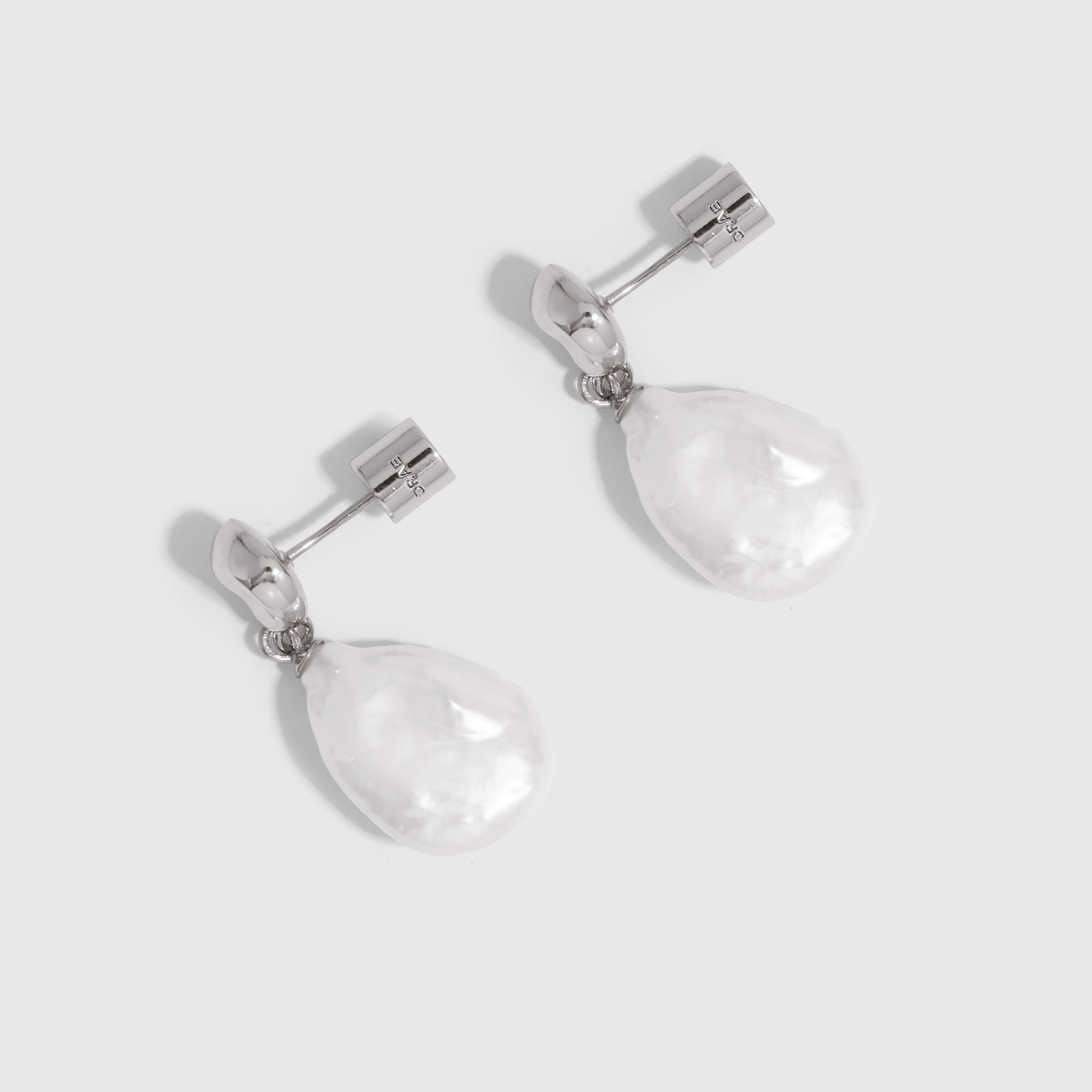 Boucles d'Oreilles Pendentif Perle Baroque