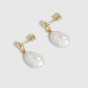 Boucles d'Oreilles Pendentif Perle Baroque